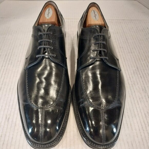 SALVATORE FERRAGAMO men's size 11.5 D black Derby. - Picture 4 of 9